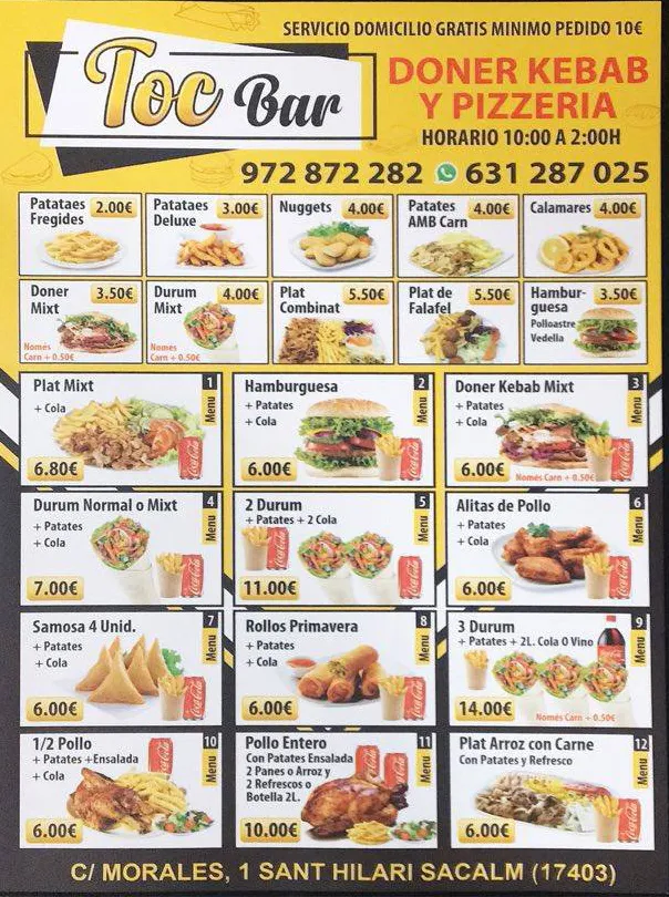 Menu_kebab Pizzeria Toc Bar_Sant Hilari Sacalm_image_2