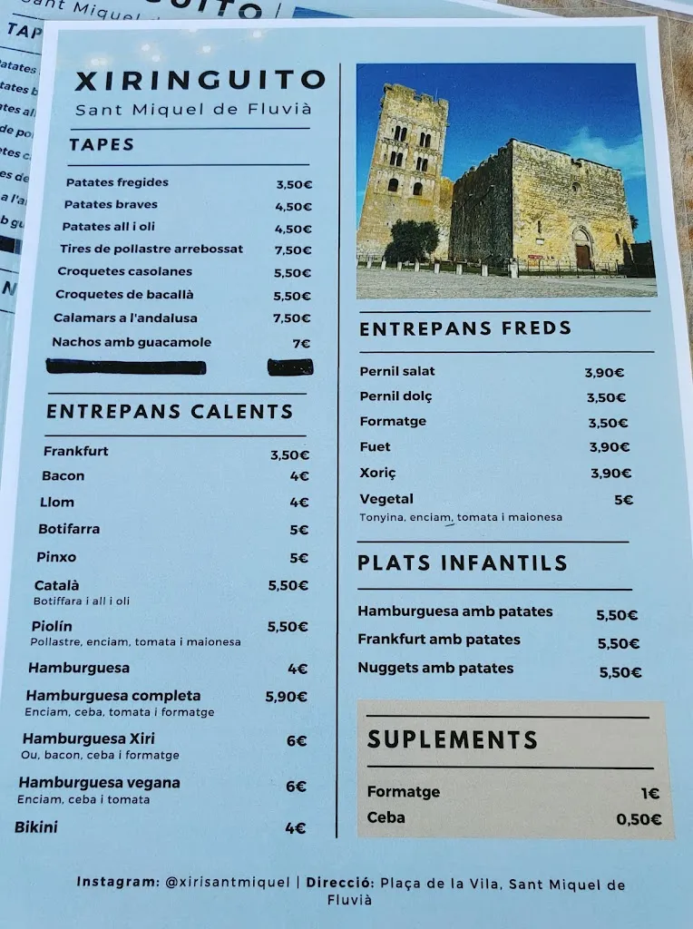 Menu_Xiringuito Sant Miquel de Fluvià_Sant Miquel de Fluvià_image_1