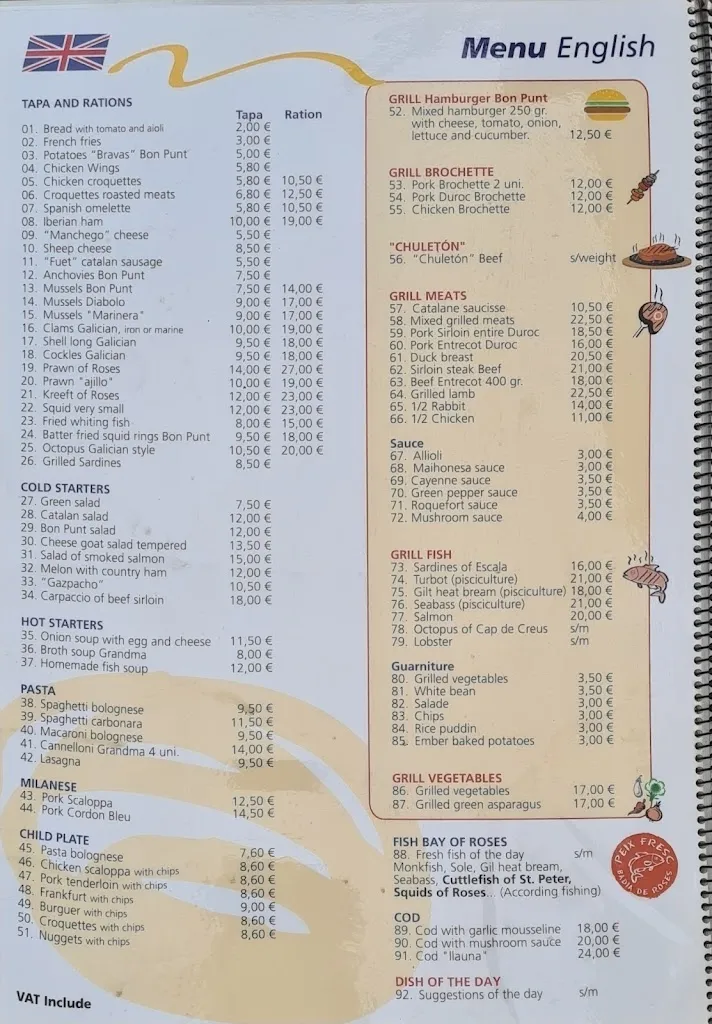 Menu_Restaurant Bon Punt Sant Pere Pescador_Sant Miquel de Fluvià_immagine_1