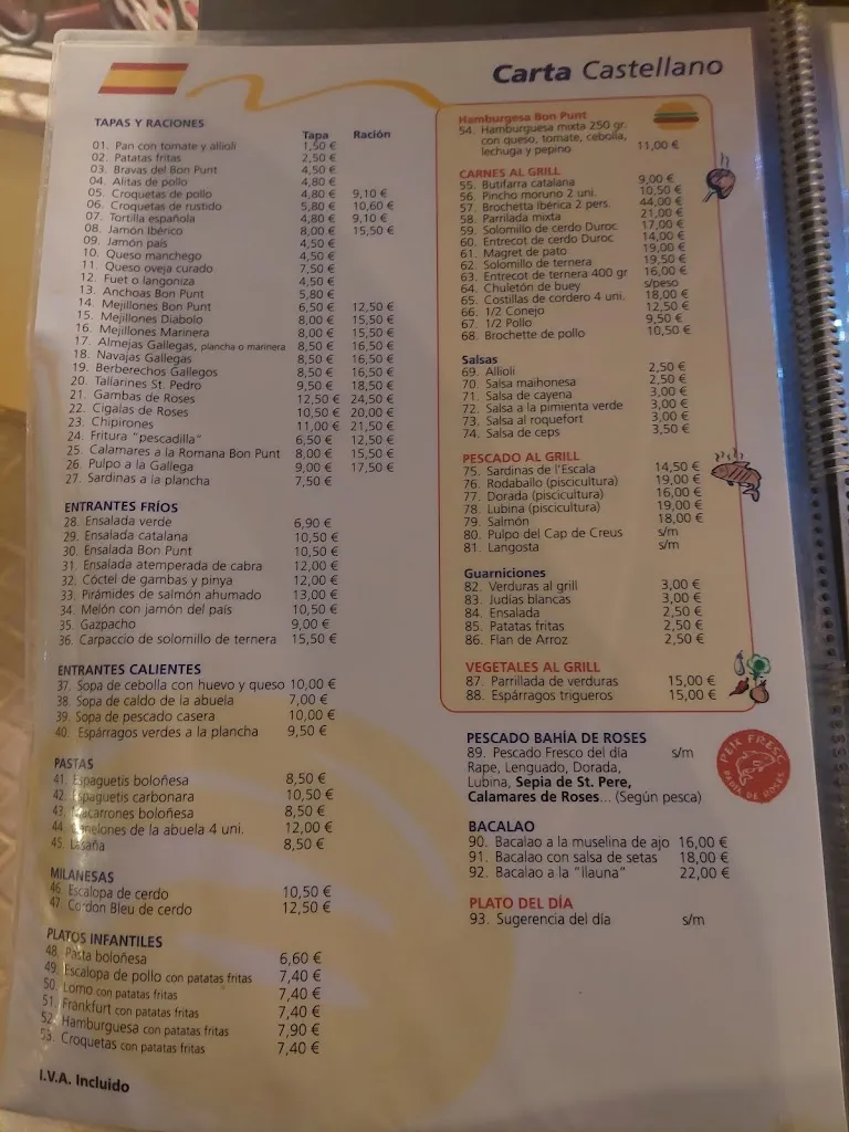 Menu_Restaurant Bon Punt Sant Pere Pescador_Sant Miquel de Fluvià_immagine_3