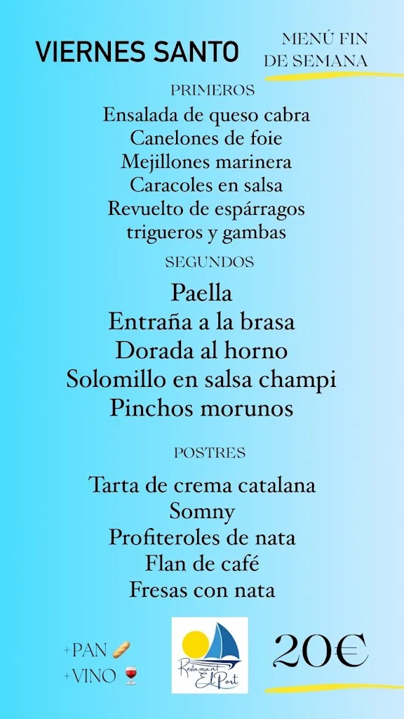 Menu_Restaurant El Port_Sant Pere Pescador_image_3