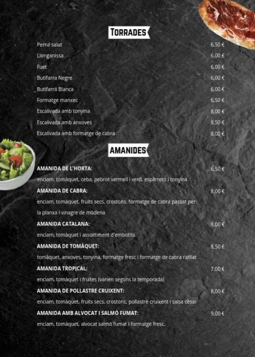 Menu_Bar Restaurant La Cantonada_Sant Julià del Llor i Bonmatí_image_1