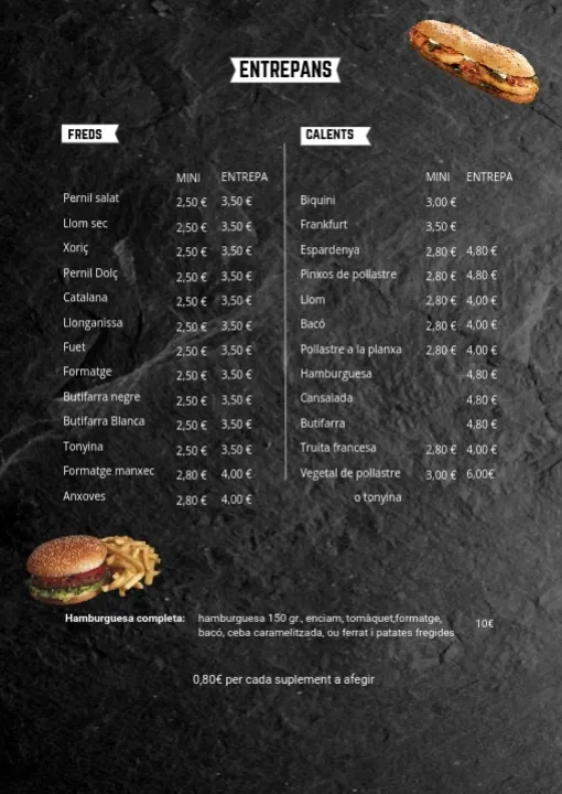 Menu_Bar Restaurant La Cantonada_Sant Julià del Llor i Bonmatí_image_3