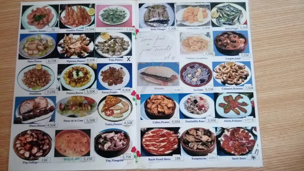 Menu_BAR RESTAURANT ROSES_Sant Julià del Llor i Bonmatí_image_1