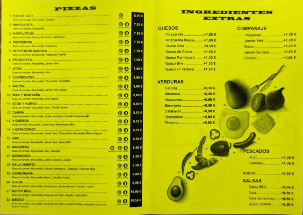 Menü_Pizzería Chloe_Albatera_Bild_3