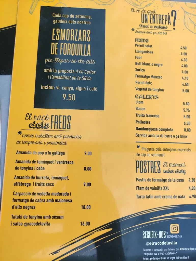 Menu_El Racó de la Vila a Vilajuïga_Santa Llogaia dÀlguema_immagine_4