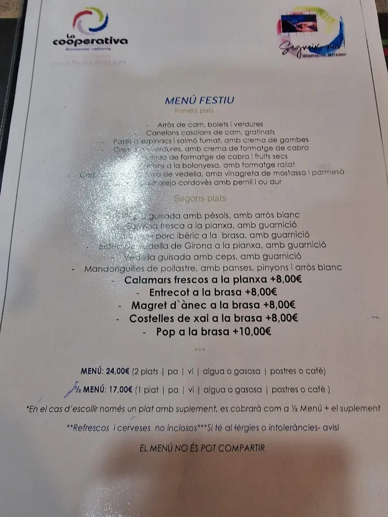 Menu_Restaurant La Cooperativa(Sarria de Ter)_Sarrià de Ter_immagine_3