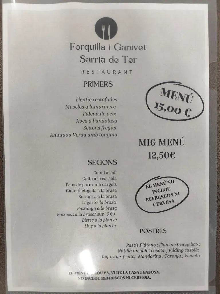 Menu_Forquilla i ganivet_Sarrià de Ter_image_2