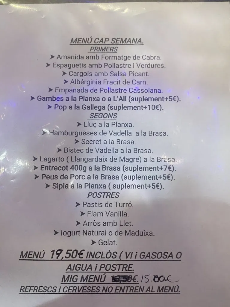 Menu_Restaurant la pastora_Sarrià de Ter_image_1