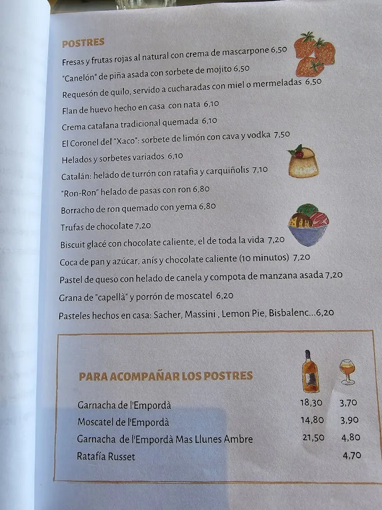 Menu_Restaurant Bell-lloc_Santa Cristina dAro_image_3