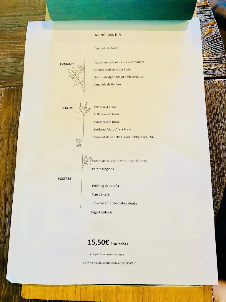 Menu_EL TAP _Santa Coloma de Farners_image_1