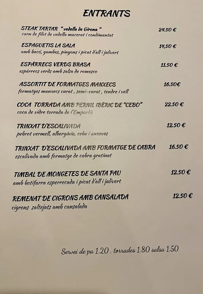 Menu_La Sala de Farners_Santa Coloma de Farners_image_4