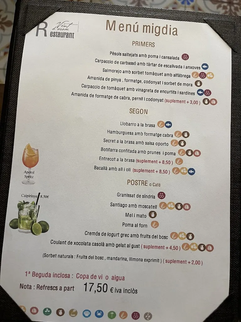 Menu_Vent d'Aram_Santa Coloma de Farners_immagine_3