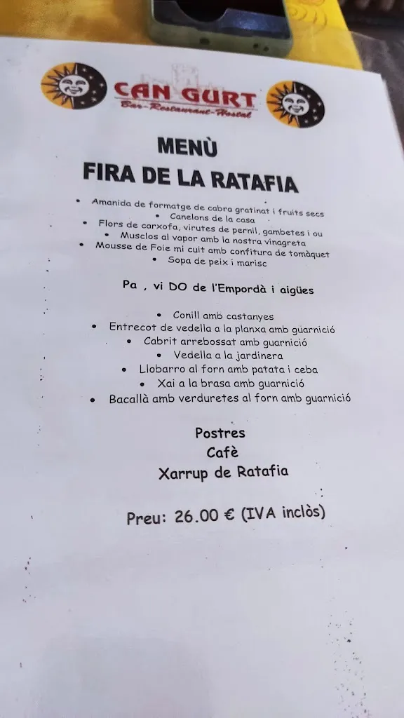 Menu_BAR RESTAURANT CAN GURT S.L._Santa Coloma de Farners_image_4