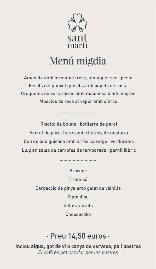 Menu_Bar Sant Martí_Santa Coloma de Farners_image_2