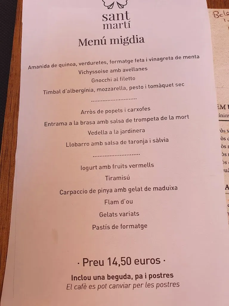 Menu_Bar Sant Martí_Santa Coloma de Farners_image_3
