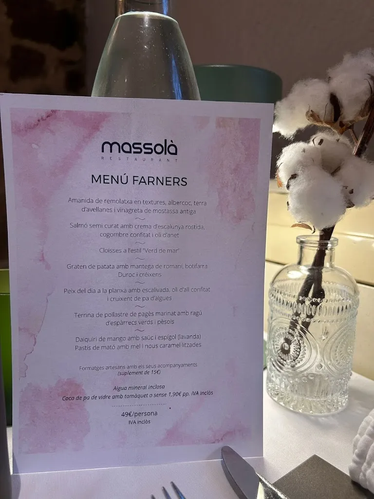 Menu_Restaurant Mas Solà_Santa Coloma de Farners_image_2