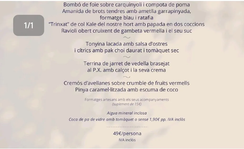 Menu_Restaurant Mas Solà_Santa Coloma de Farners_image_4