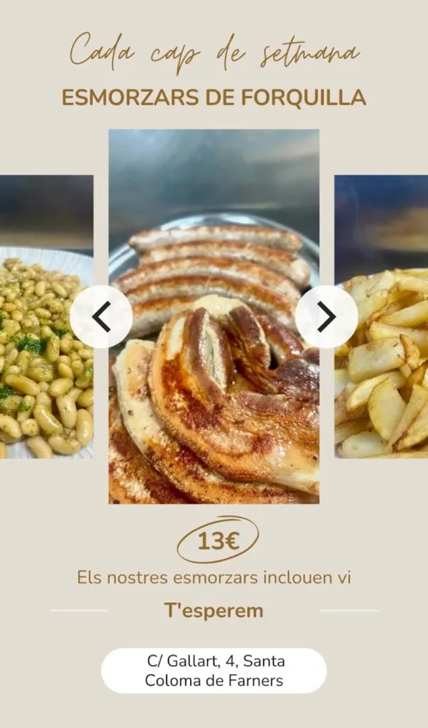Menu_Can Gallart_Santa Coloma de Farners_image_2