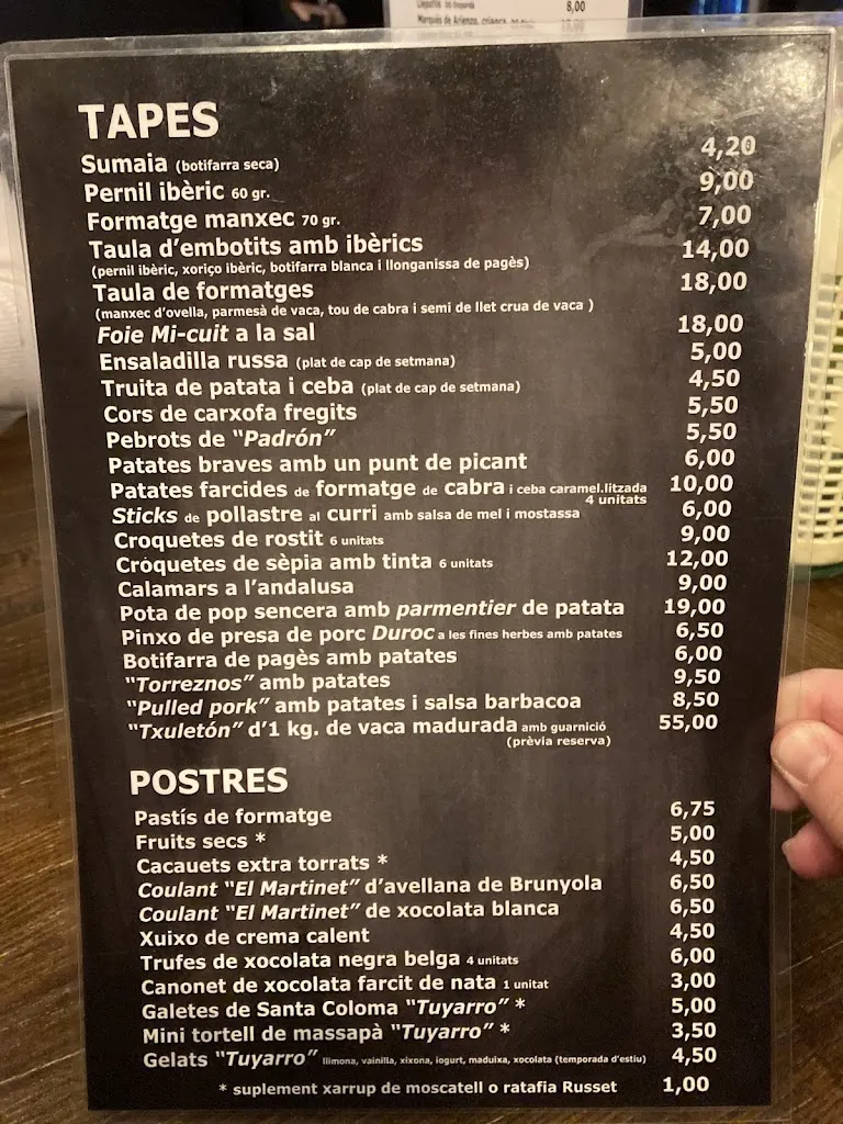 Menu_La Vermuteria 1973_Santa Coloma de Farners_image_2