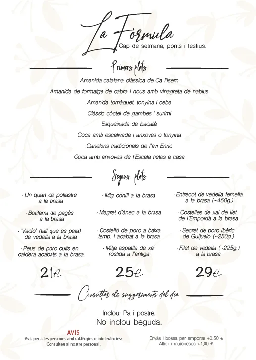Menu_Restaurant Ca l'Isern_Sant Feliu de Guíxols_image_4