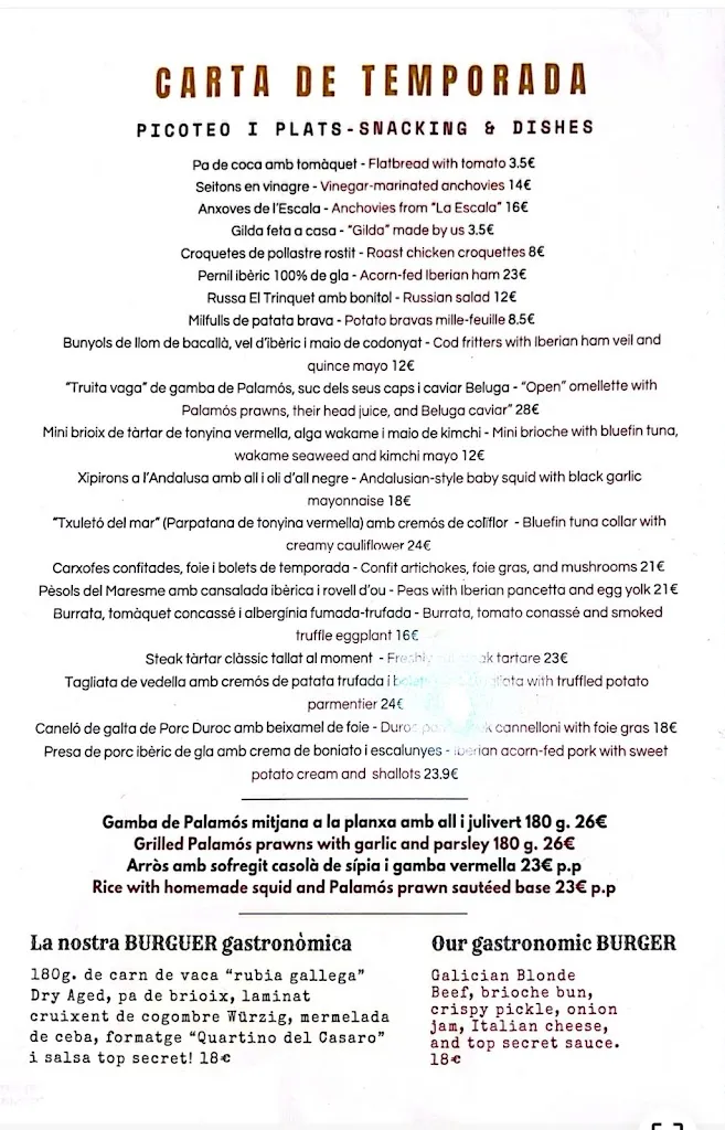 Menu_El Trinquet_Sant Feliu de Guíxols_image_1