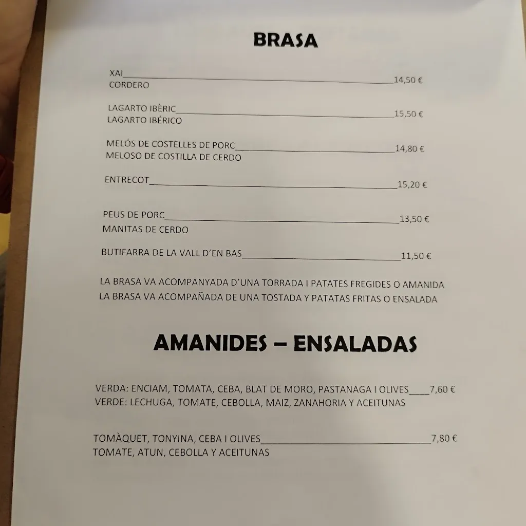 Menu_Restaurant Braseria El Molí de Vent_Sant Feliu de Guíxols_image_2