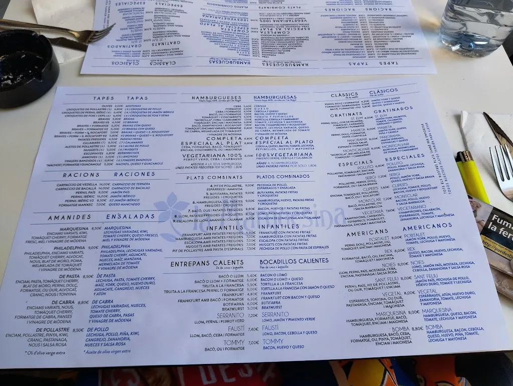 Menu_La Marquesina_Sant Feliu de Guíxols_immagine_2