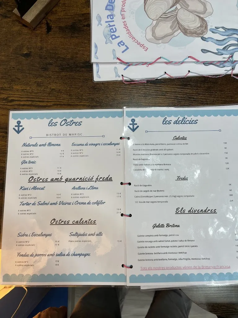 Menu_La Perla del Mar_Sant Feliu de Guíxols_image_1