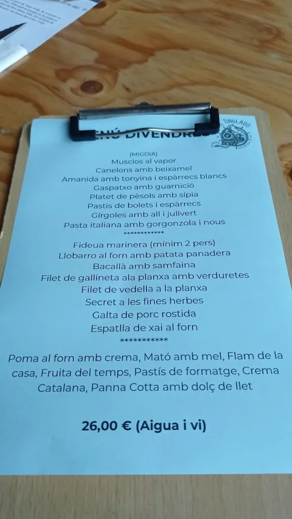 Menu_El Tinglado_Sant Feliu de Guíxols_image_2