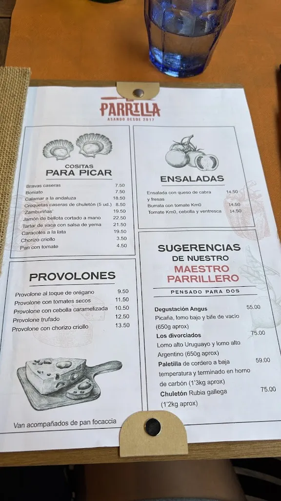 Menu_La Parrilla_Sant Feliu de Guíxols_image_1