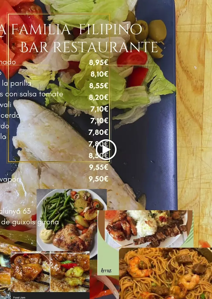 Menu_FILIPINO LA FAMILIA RESTAURANTE BAR Y BRASA_Sant Feliu de Guíxols_immagine_2