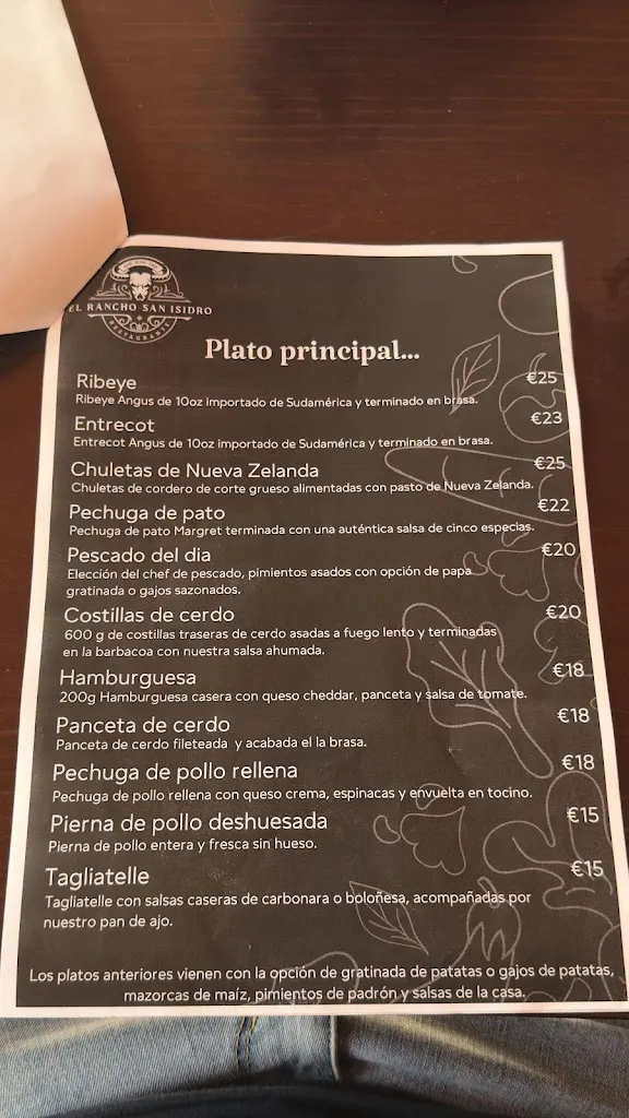 Menu_El Rancho - San Isidro_Albatera_image_1