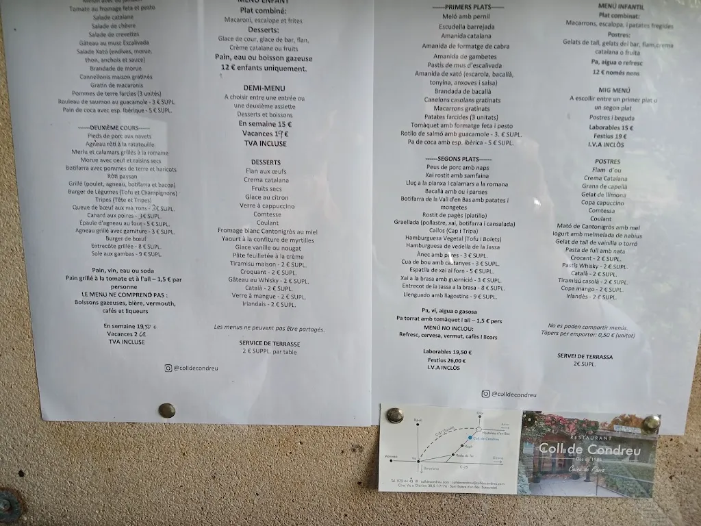 Menu_Restaurant Coll de Condreu_Susqueda_image_1
