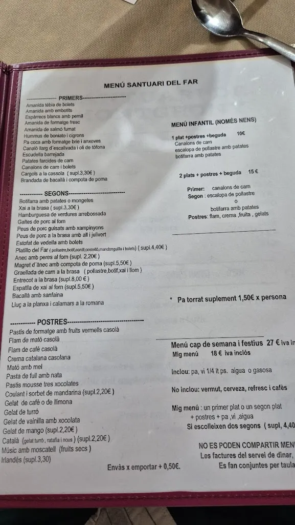 Menu_Sanctuary of Far_Susqueda_image_4