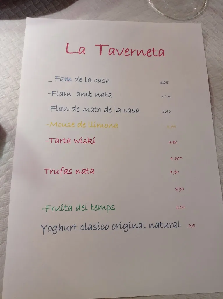 Menu_Restaurant La Taverneta_Setcases_image_3