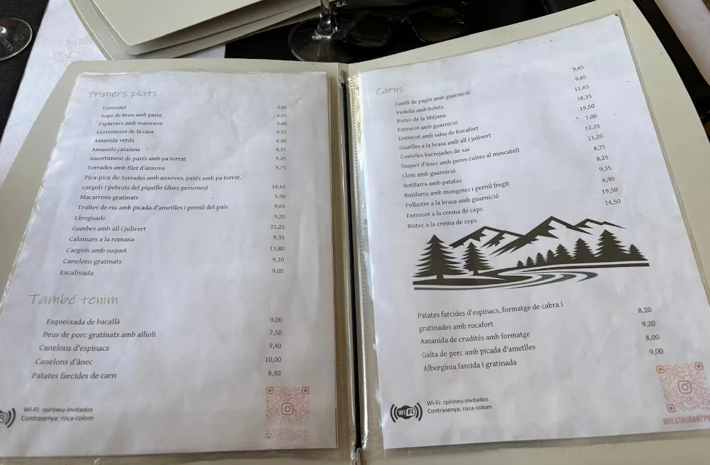 Menu_Restaurant Pirineu_Setcases_image_1