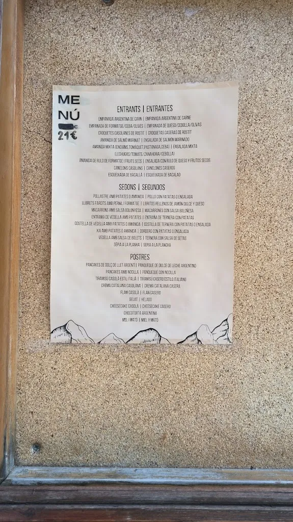 Menu_Hostal & Restaurant L´Esquella_Setcases_image_3