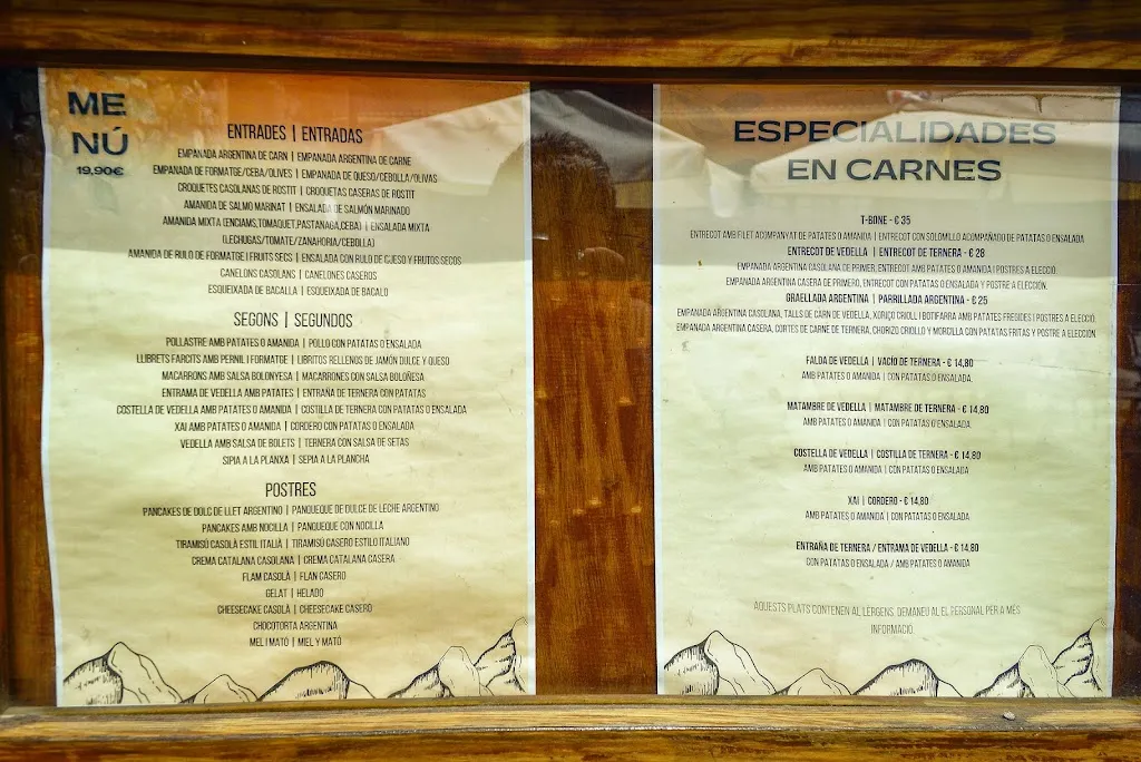Menu_Hostal & Restaurant L´Esquella_Setcases_image_4