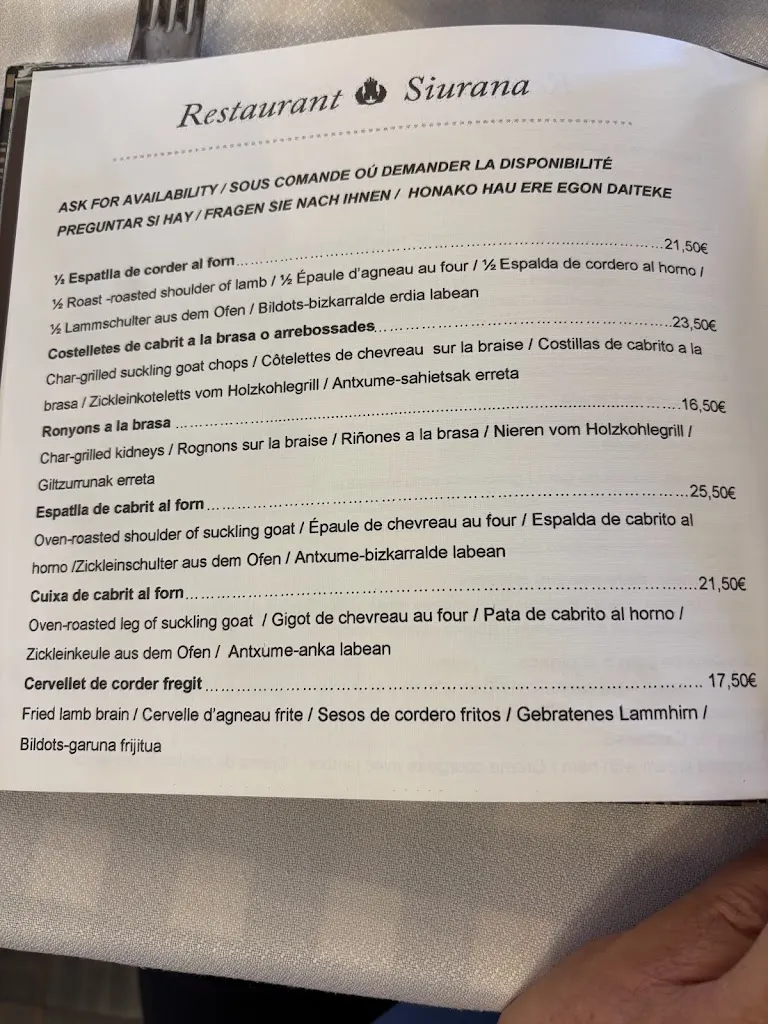 Menu_Restaurant Siurana_Siurana_image_1