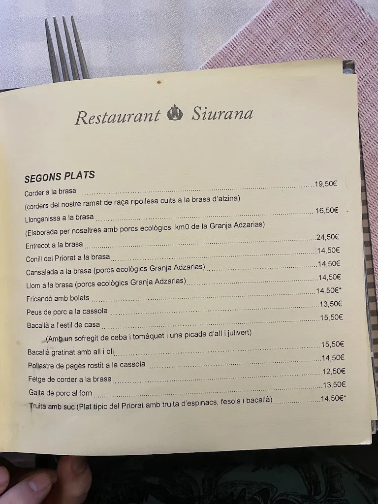 Menu_Restaurant Siurana_Siurana_image_2