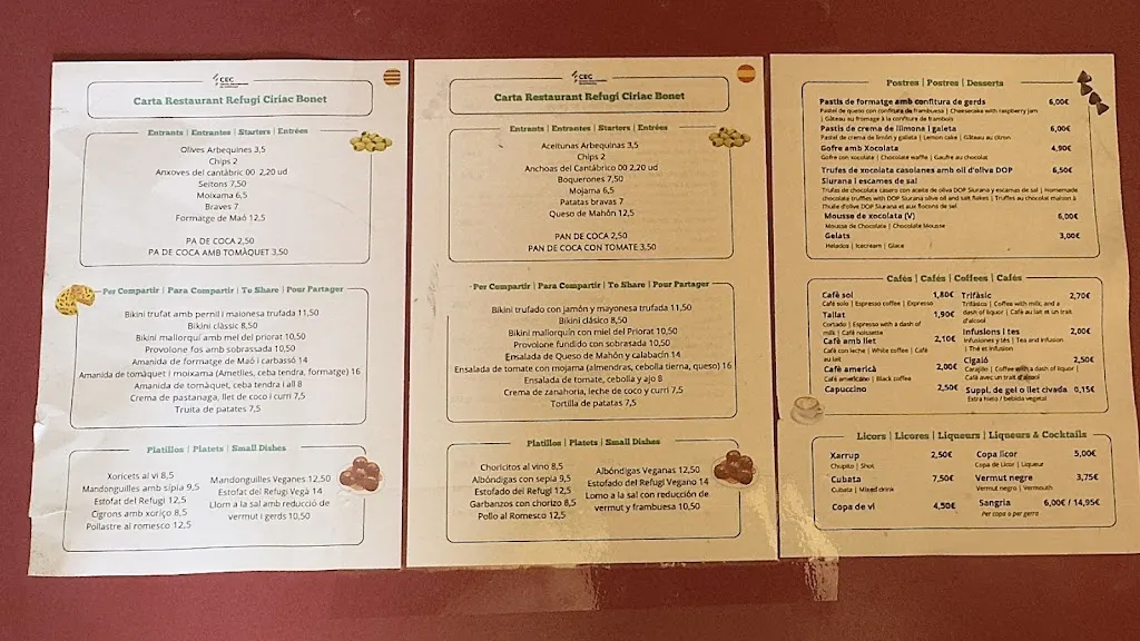 Menu_Refugi Siurana | Ciríac Bonet_Siurana_image_1