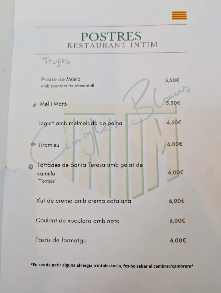 Menu_Restaurant Íntim - Espai Cingles Blaus_Siurana_image_4