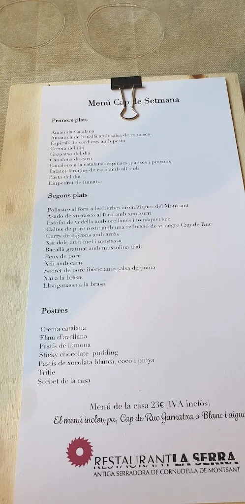 Menu_Restaurant La Serra_Siurana_image_3