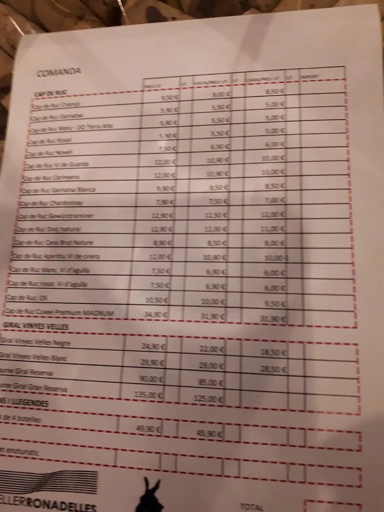 Menu_Restaurant La Serra_Siurana_image_4