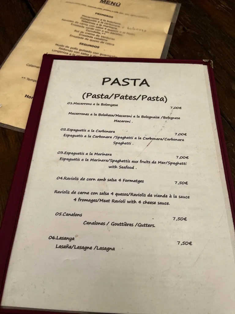 Menu_Bar L'Acàcia_Siurana_image_2