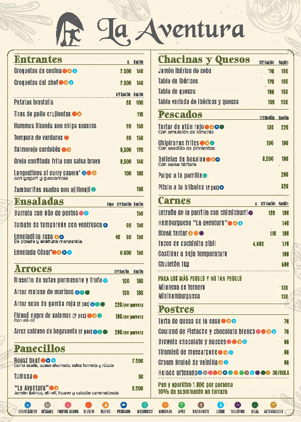 Menu_La Aventura_Torrent_image_1