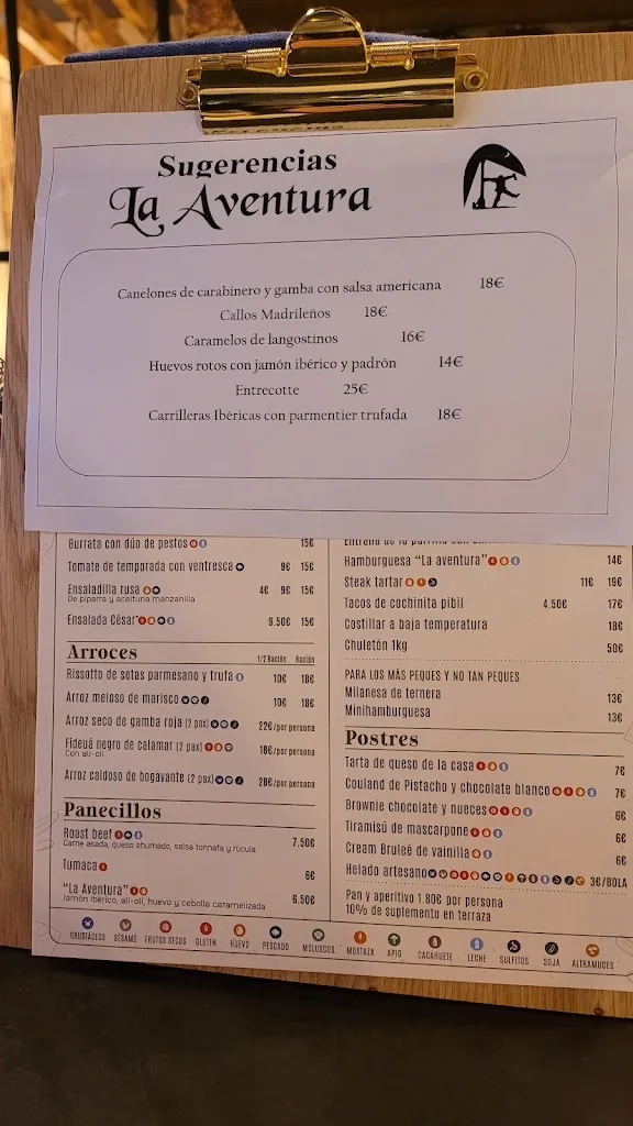 Menu_La Aventura_Torrent_image_4