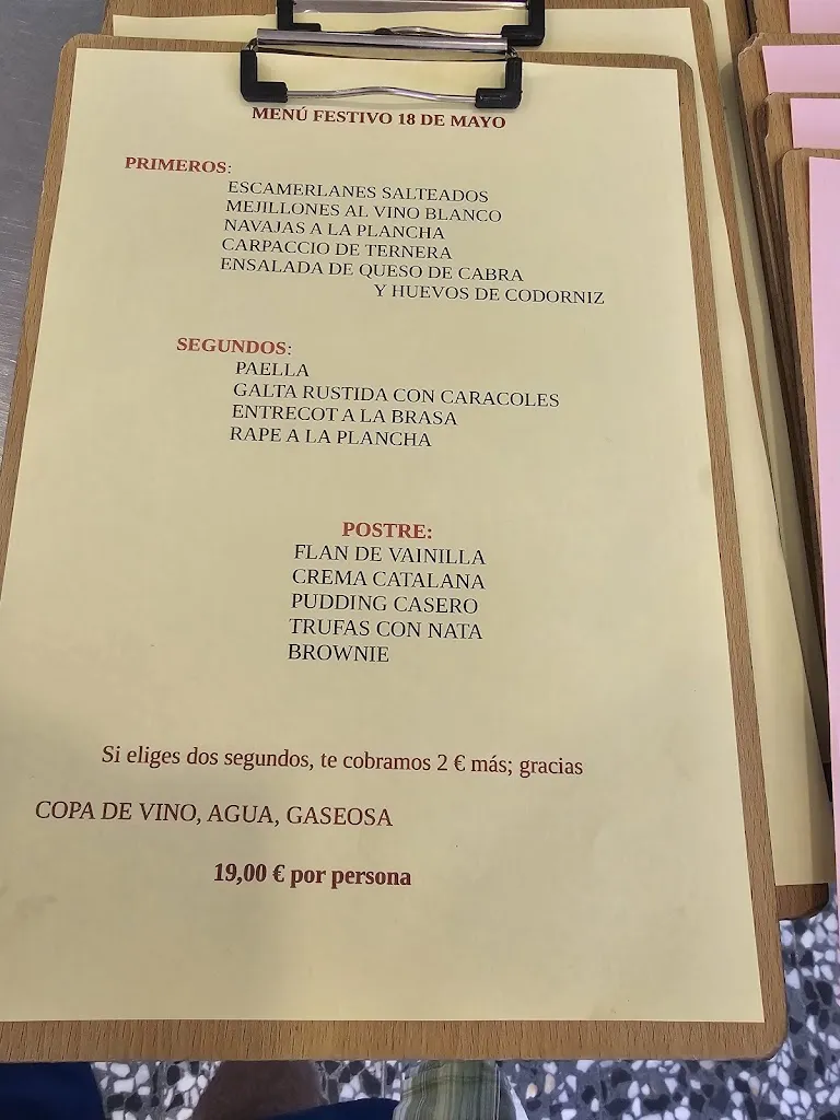 Menü_Bar Restaurant Can Salvi_Ullà_Bild_3