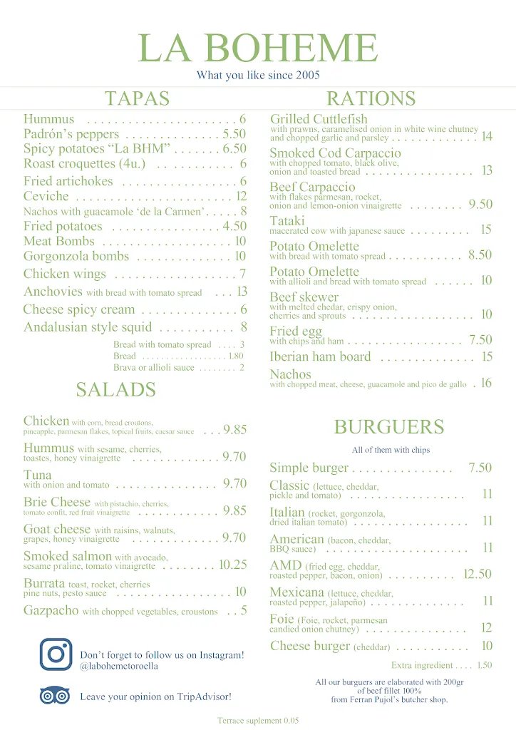 Menu_La Boheme Torroella_Torroella de Fluvià_immagine_2